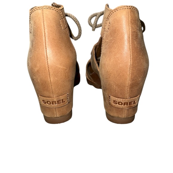 NWOT Sorel Tan Wedge Sandals - Picture 3 of 5